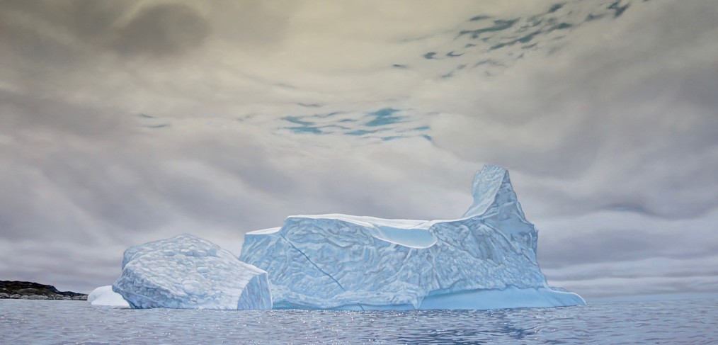 iceberg painting by Canadian landscape painter